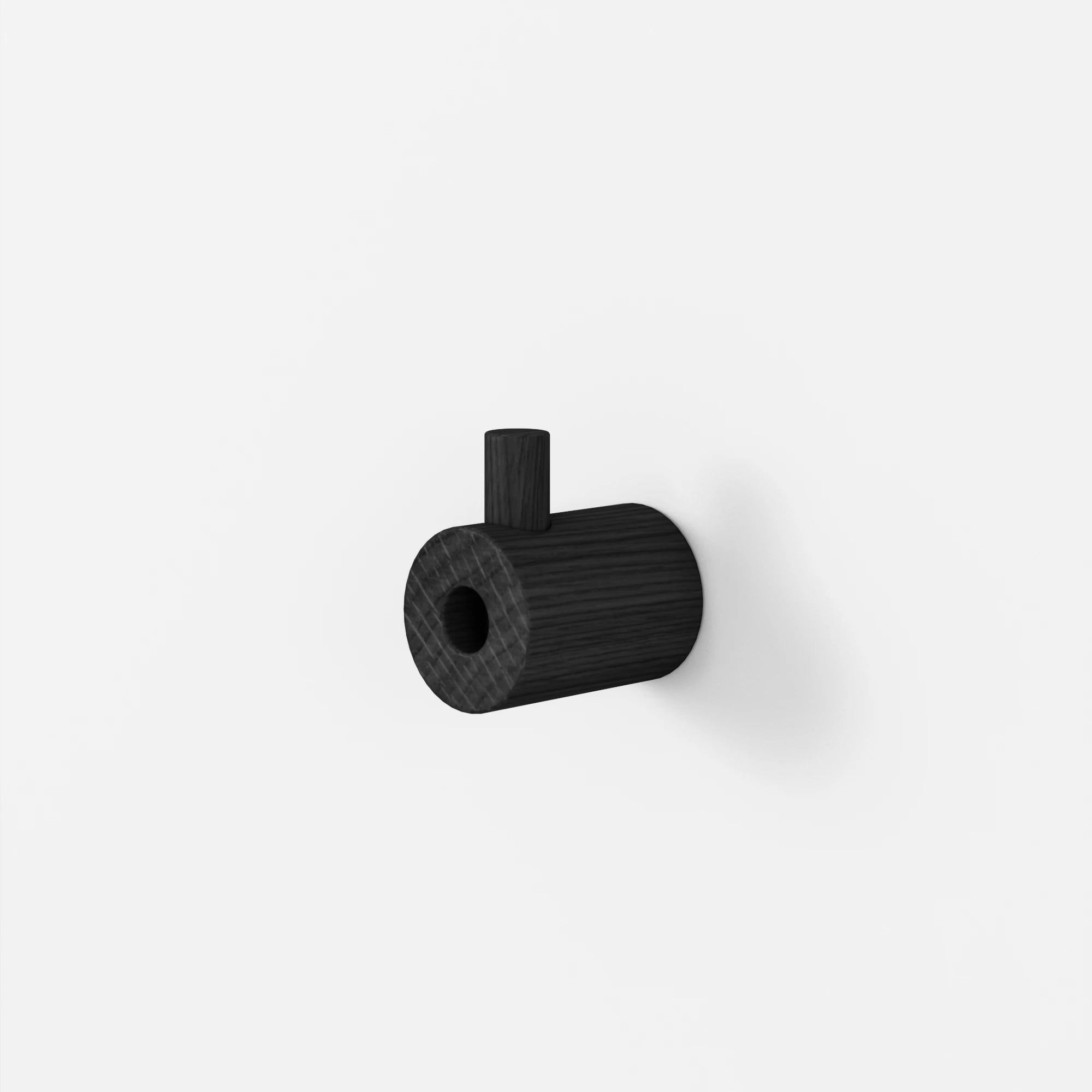 Moebe Wooden Wall Hook in Black Stained Oak