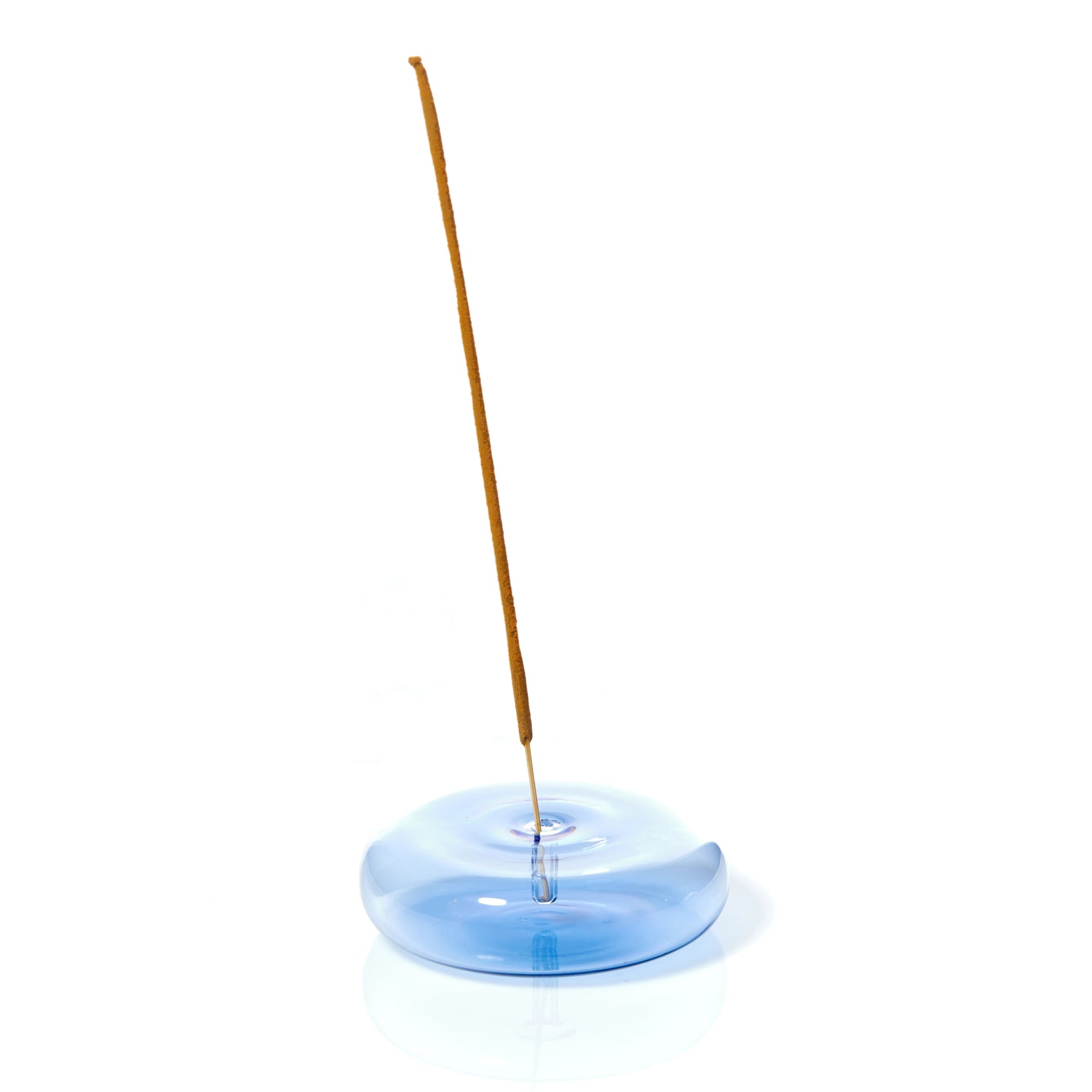 Maegan Dimple Hand Blown Glass Incense Stick Holder in Various Colours - Lifestory