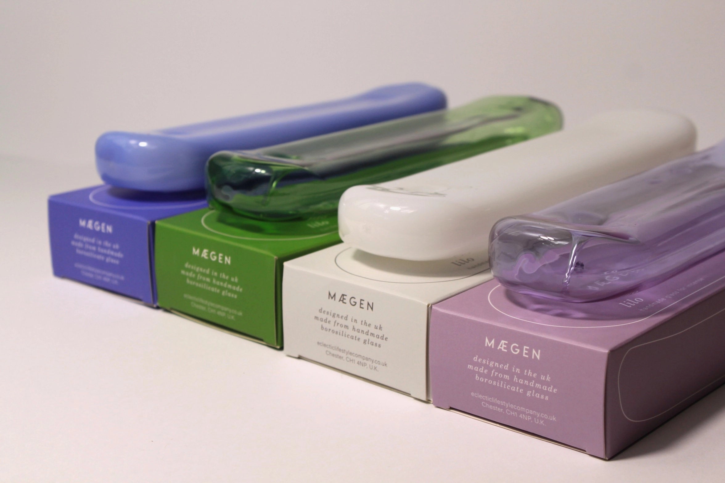 Maegan Lilo Hand Blown Glass Incense Stick Holder in Various Colours - Lifestory