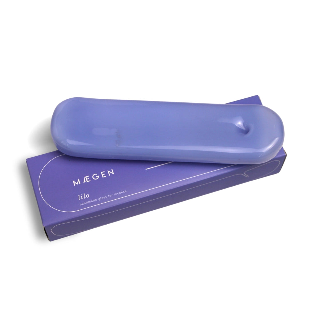 Maegan Lilo Hand Blown Glass Incense Stick Holder in Various Colours - Lifestory