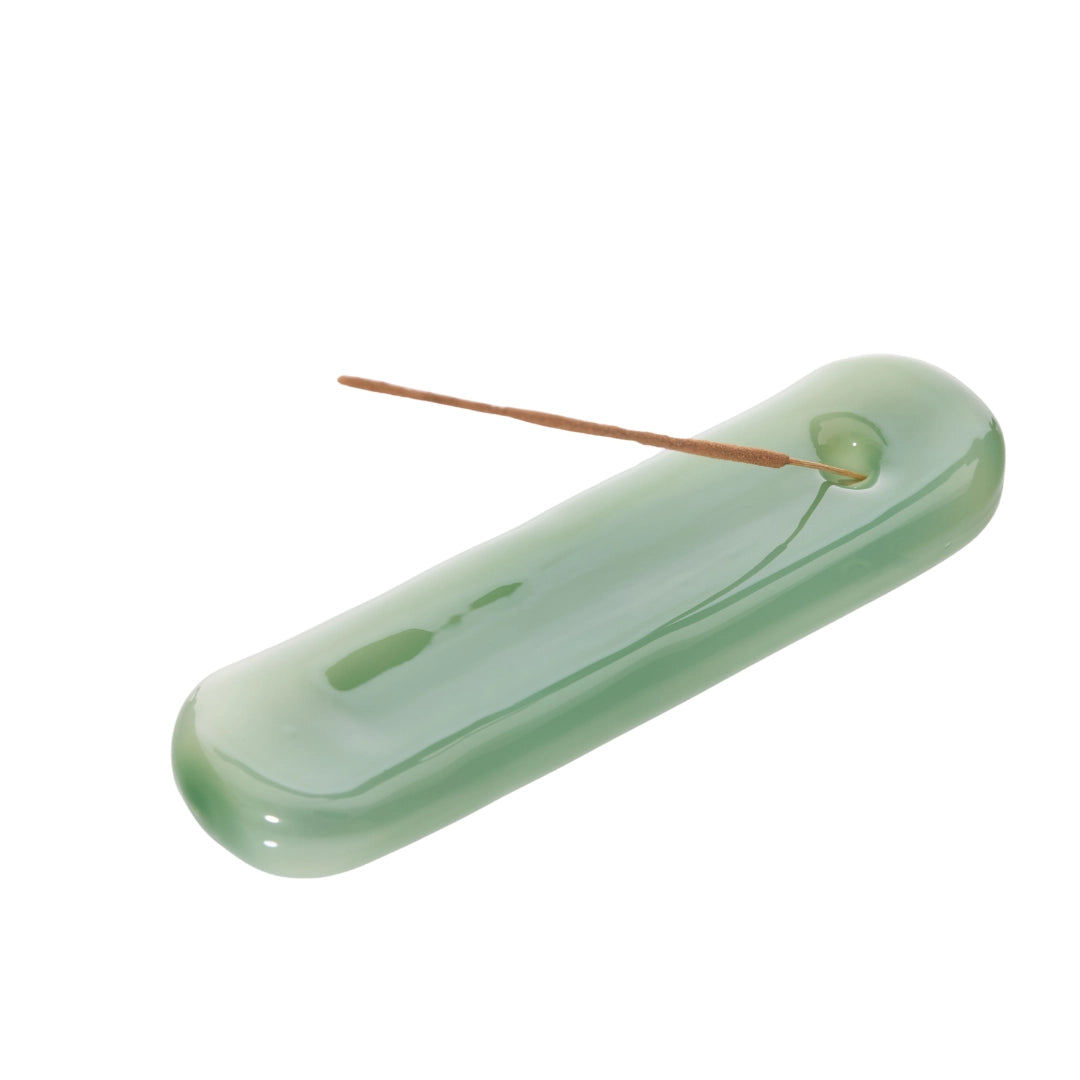 Maegan Lilo Hand Blown Glass Incense Stick Holder in Various Colours - Lifestory