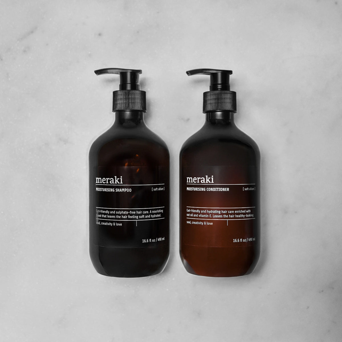 Meraki 'Soft Allure' Moisturising Conditioner - 490ml Pump Bottle
