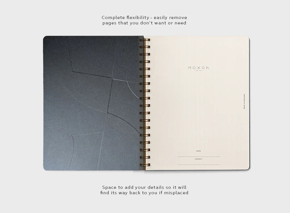 Moxon B5 Form Lined Wire-Bound Daily Planner - Lifestory