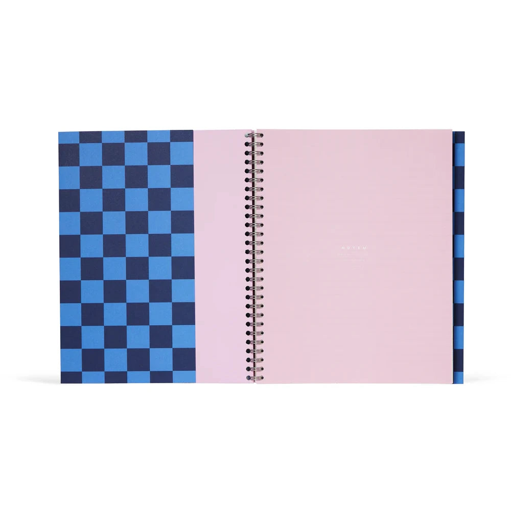 Notem Studio NELA Large Wirebound Notebook - Soft Cover + Blank & Ruled Pages - Lifestory