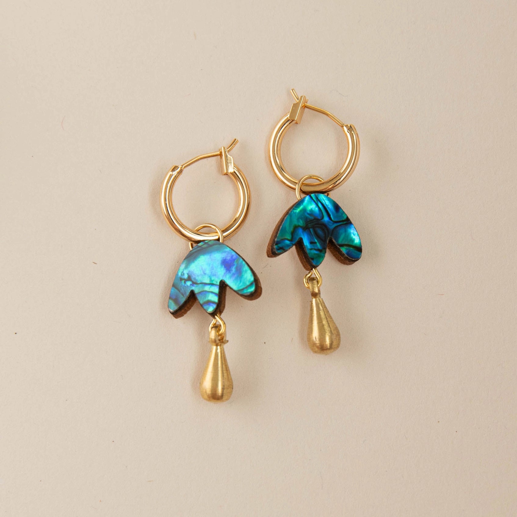 Pepper You Petal Drop Hoop Earrings