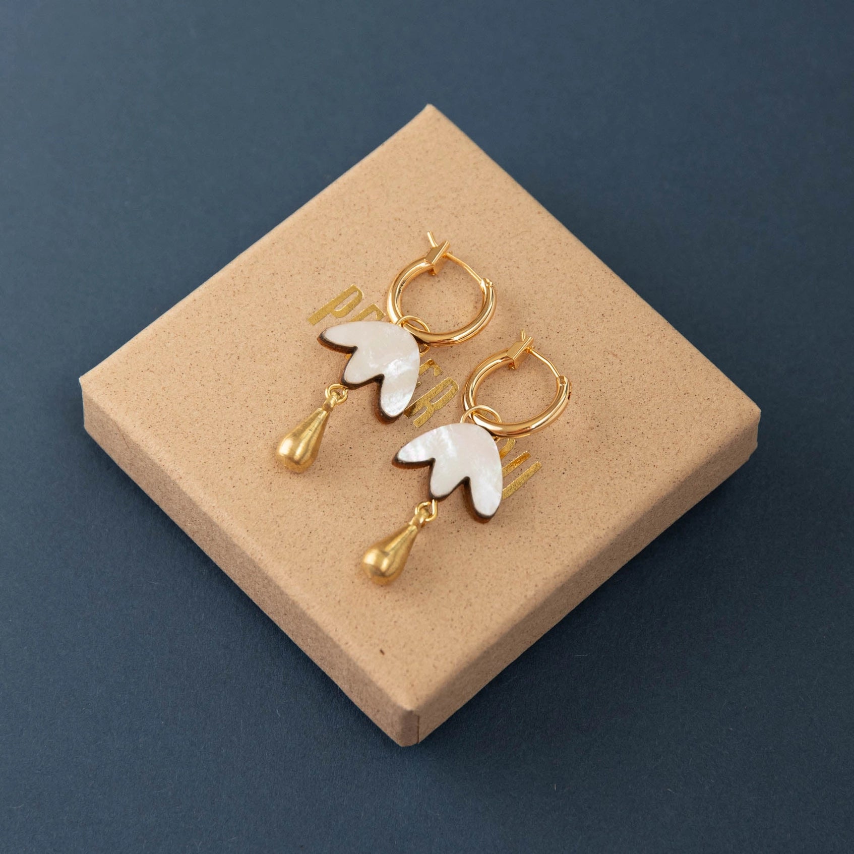 Pepper You Petal Drop Hoop Earrings