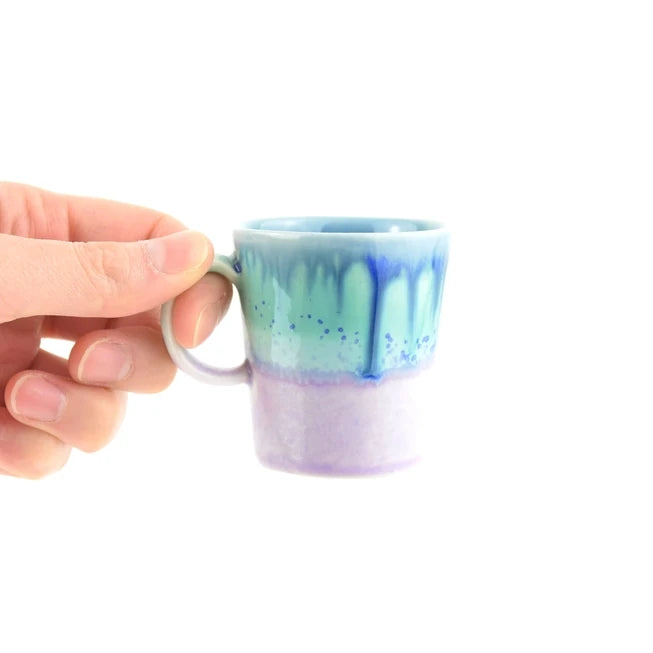 Porcelain Double Espresso Cup in Various Glazes by SGW Lab - Lifestory