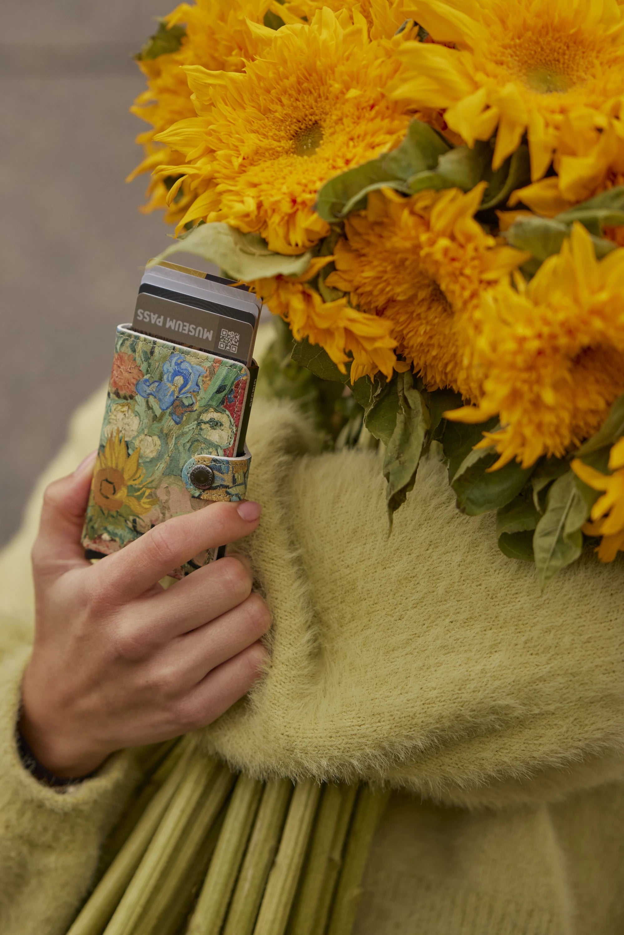 Miniwallet Art - Flowers - Van Gogh | Printed Leather | by Secrid Wallets