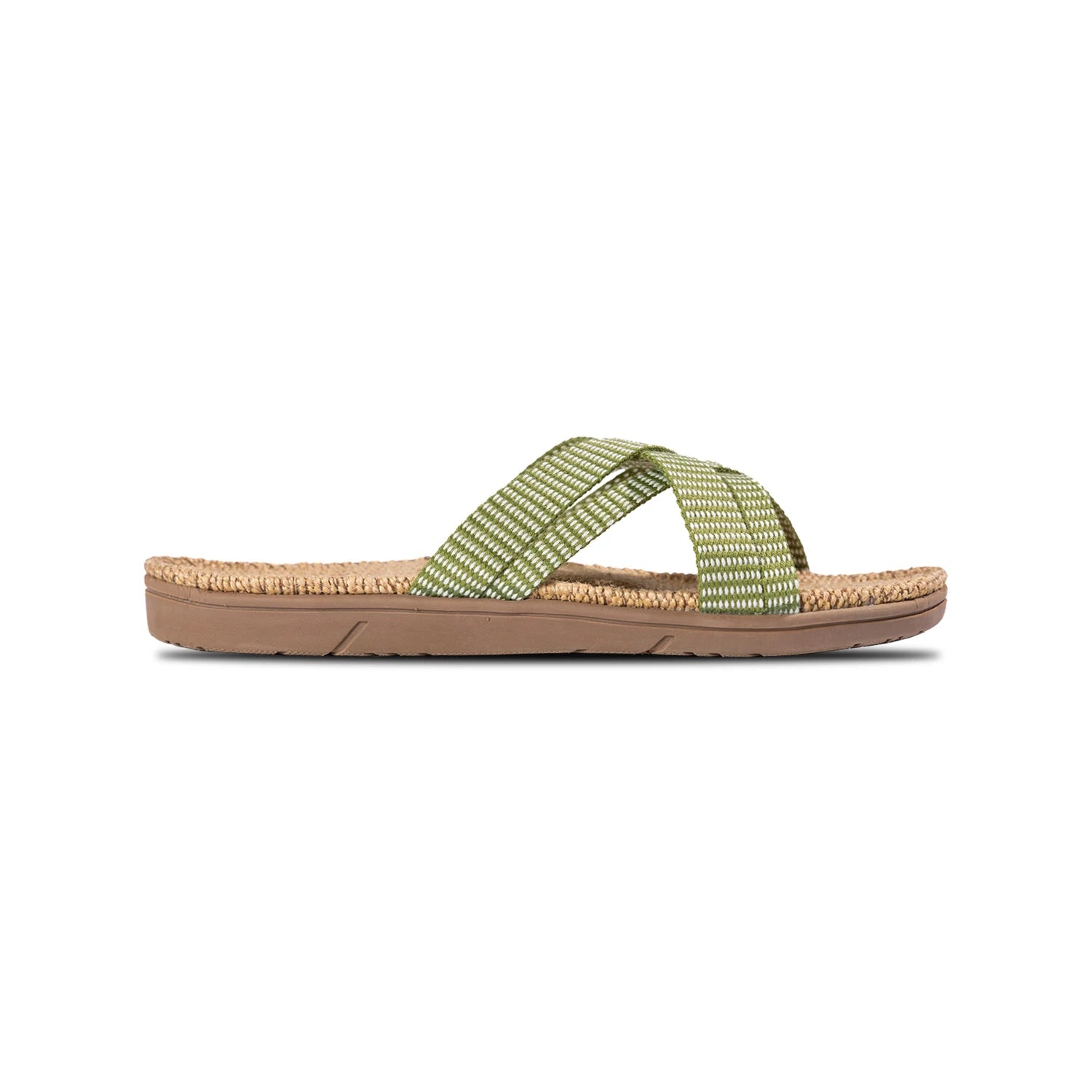 Shangies Danish Sandals in green leaves - Womens 1 | Light Breathable Washable - Lifestory