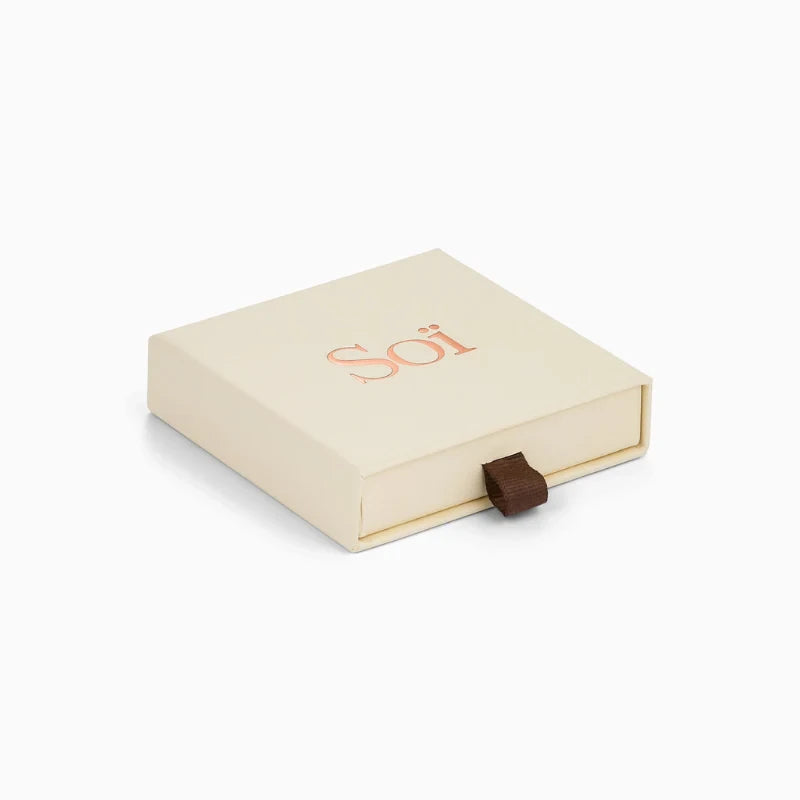 Soï Copenhagen Hailey beaded crystal necklace in 18k gold jewellery box