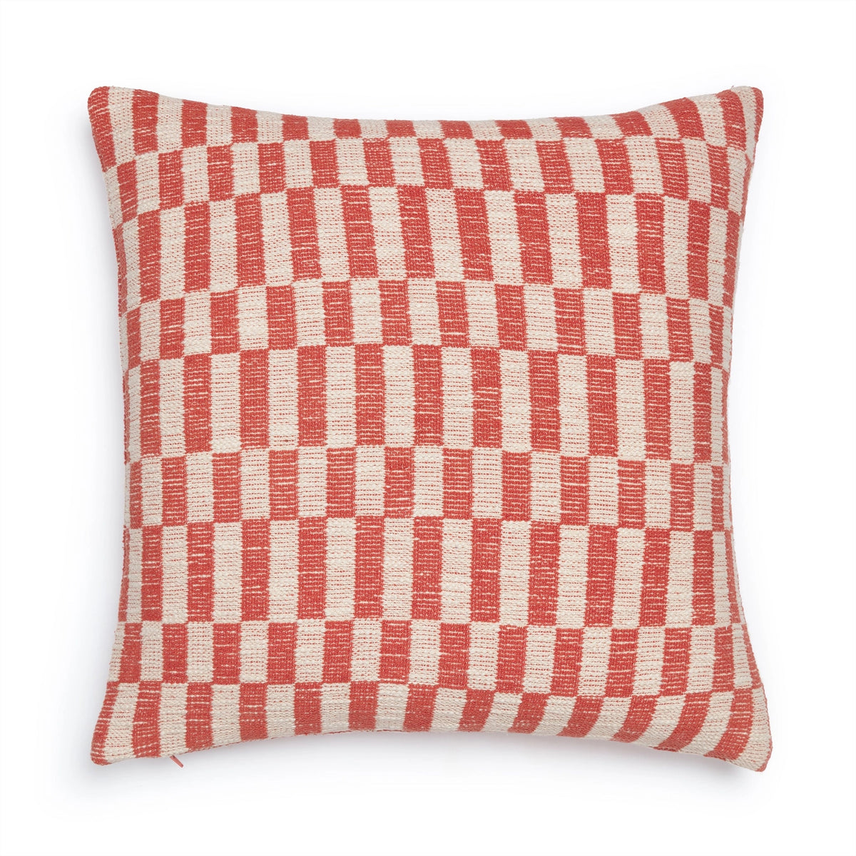 Sophie Home Blok Woven Square Cushion Cover - Optional Inner | Orange