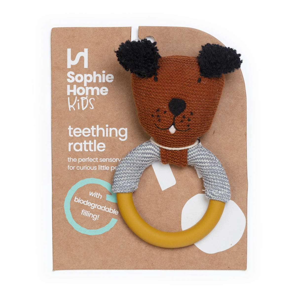 Sheep Teether Rattle | Cotton & Silicone | by Sophie Home - Lifestory