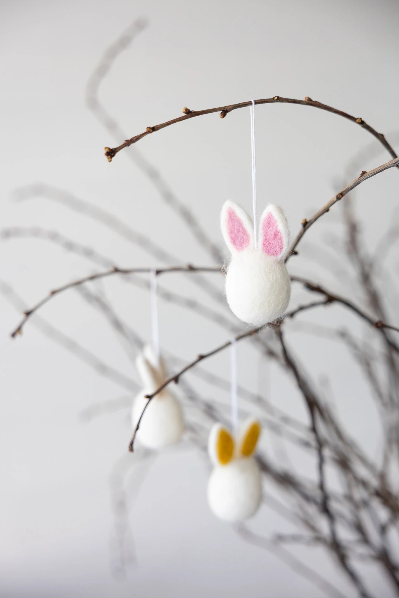 Hedvig Felt Hanging Easter Bunnies in Various Colours by Storefactory - Lifestory