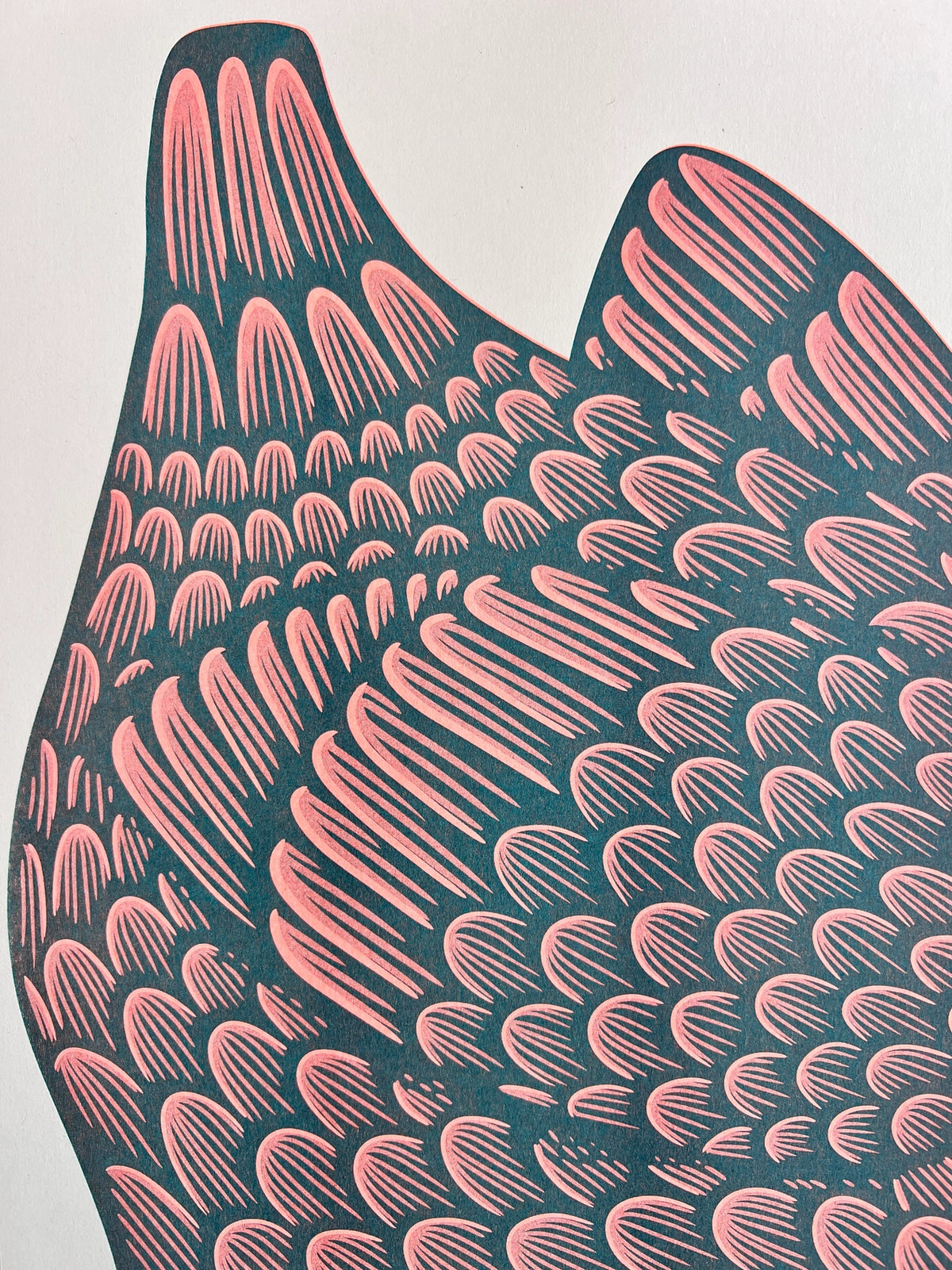 "The Plot Chickens" Unframed A3 Riso Print by Strangford