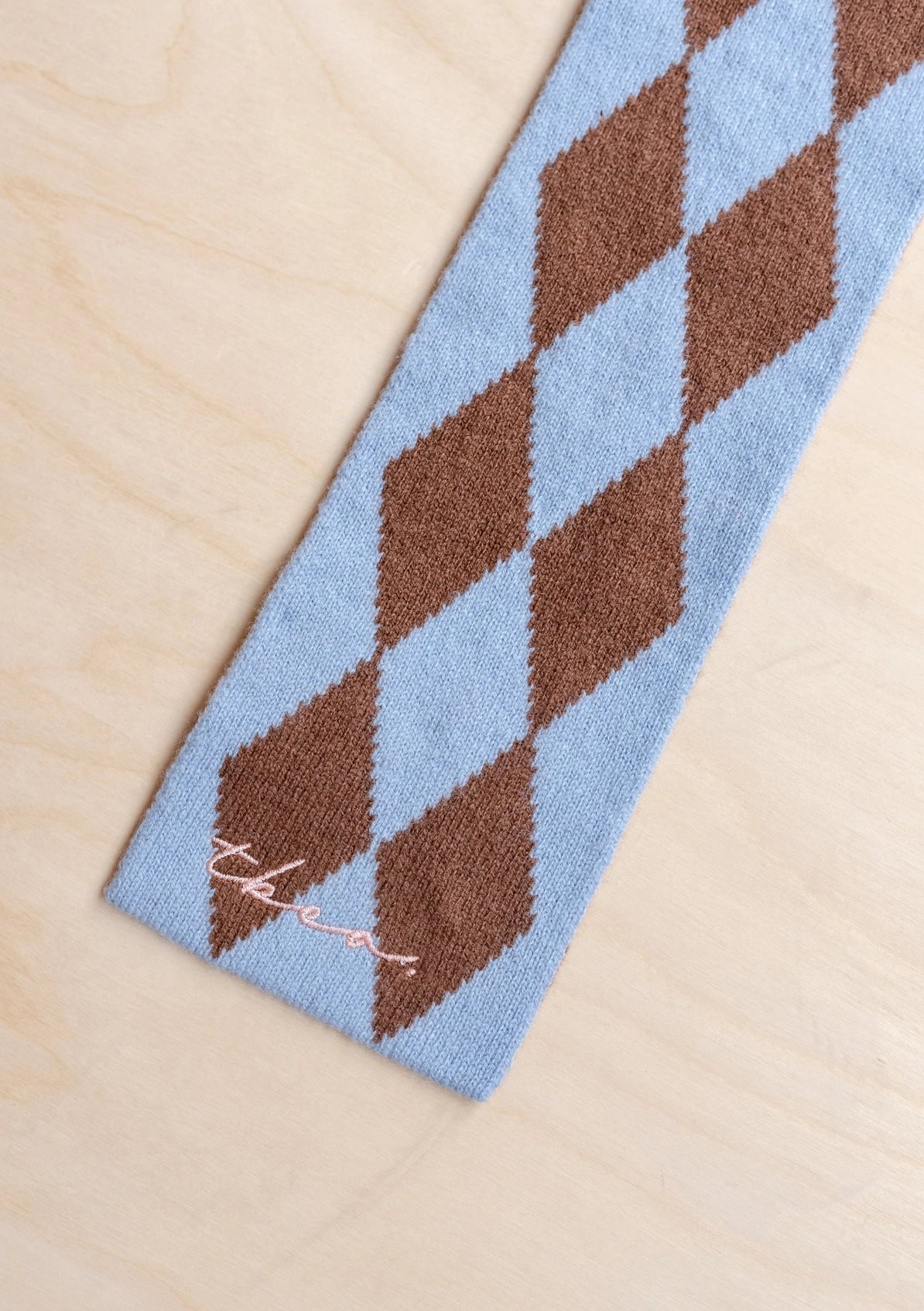 TBCo Merino Wool Skinny Harlequin Scarf in Various Colours