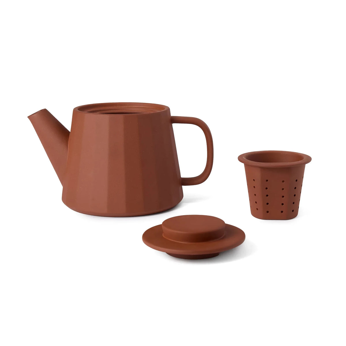 Fade Porcelain Teapot in Cacao by The Conran Shop