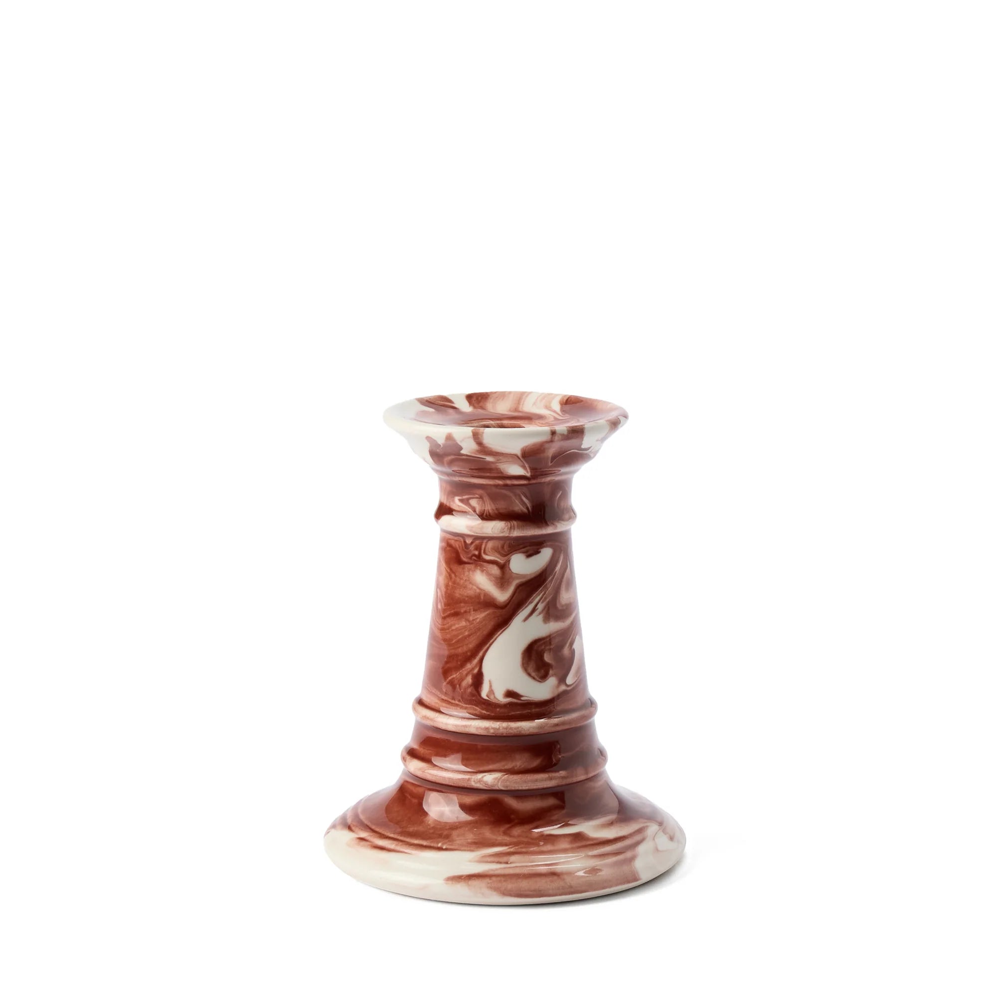 Wardour Stubby Candle Holder in Marbled Earthenware by The Conran Shop - Lifestory