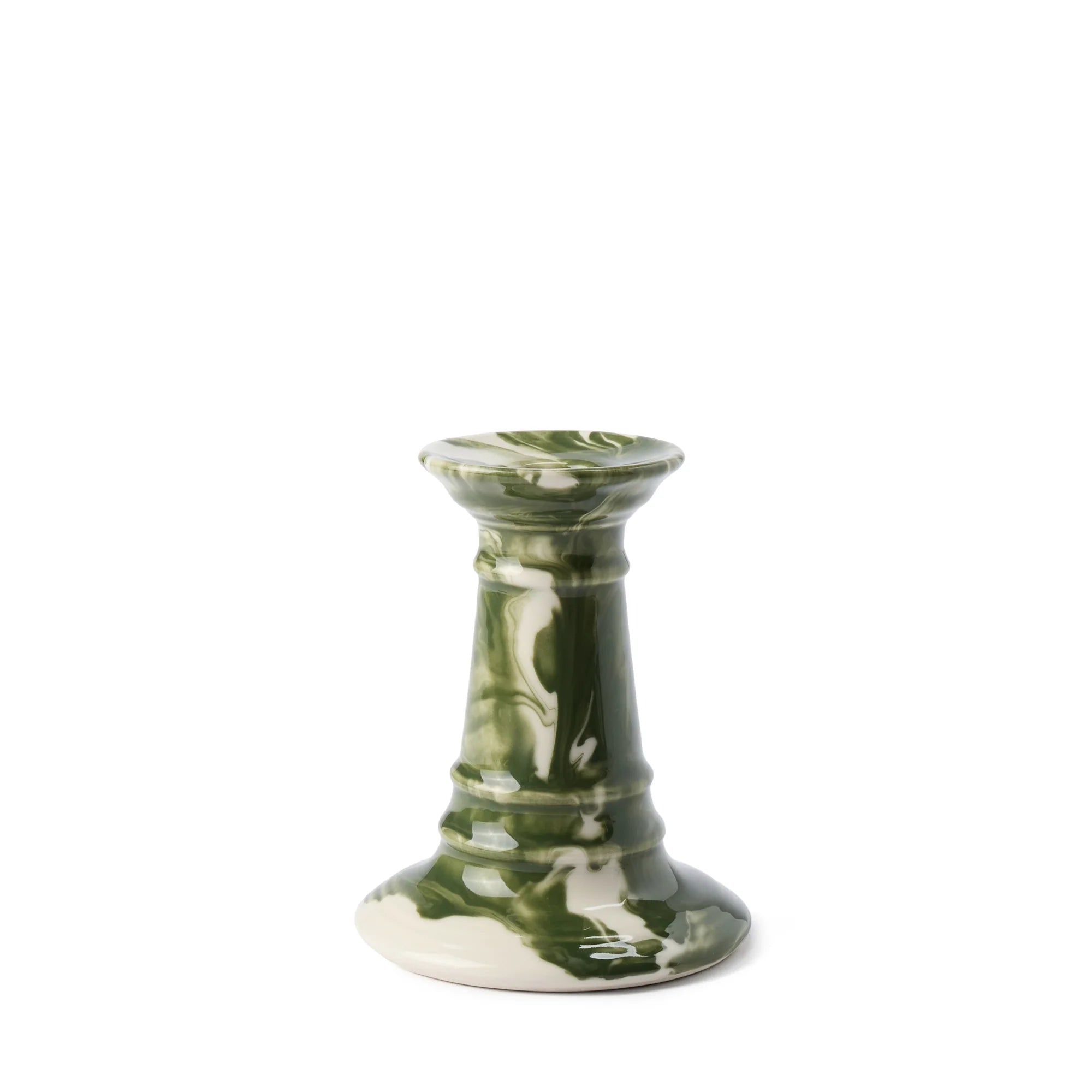 Wardour Stubby Candle Holder in Marbled Earthenware by The Conran Shop - Lifestory