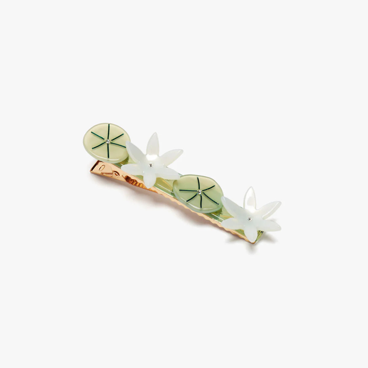 Winona Irene Nymphaea Water Lily Alligator Hair Clip