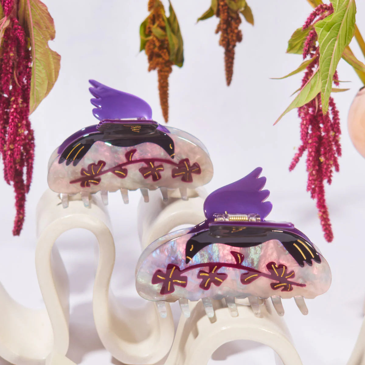 Winona Irene Oxalis & Blackbird Acetate Hair Claw - Lifestory