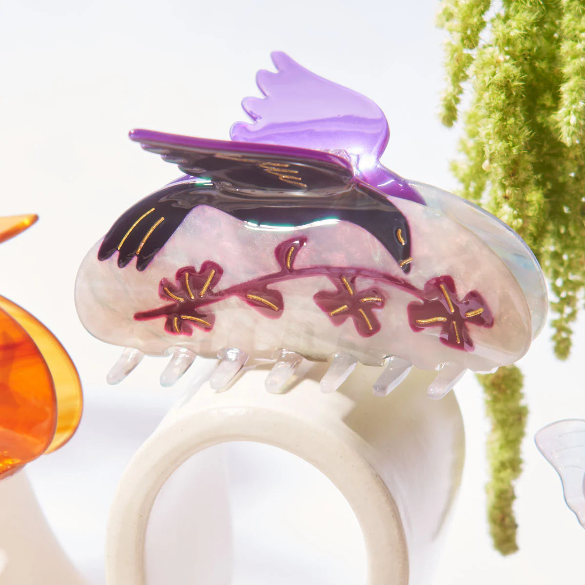 Winona Irene Oxalis & Blackbird Acetate Hair Claw - Lifestory