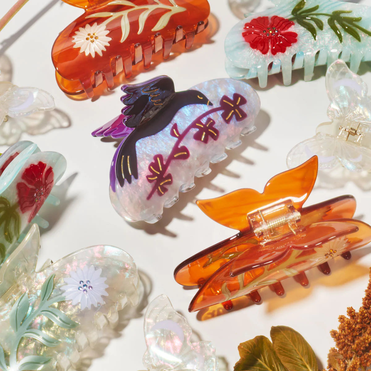Winona Irene Oxalis & Blackbird Acetate Hair Claw - Lifestory