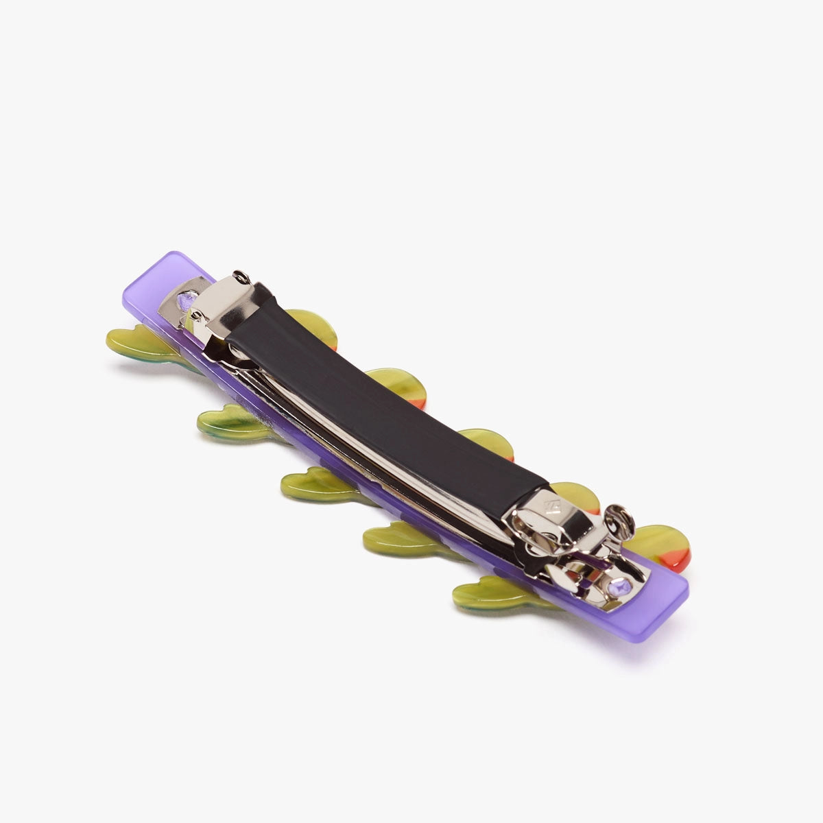 Winona Irene Green Pasadena Parrots French Barrette Hair Clip