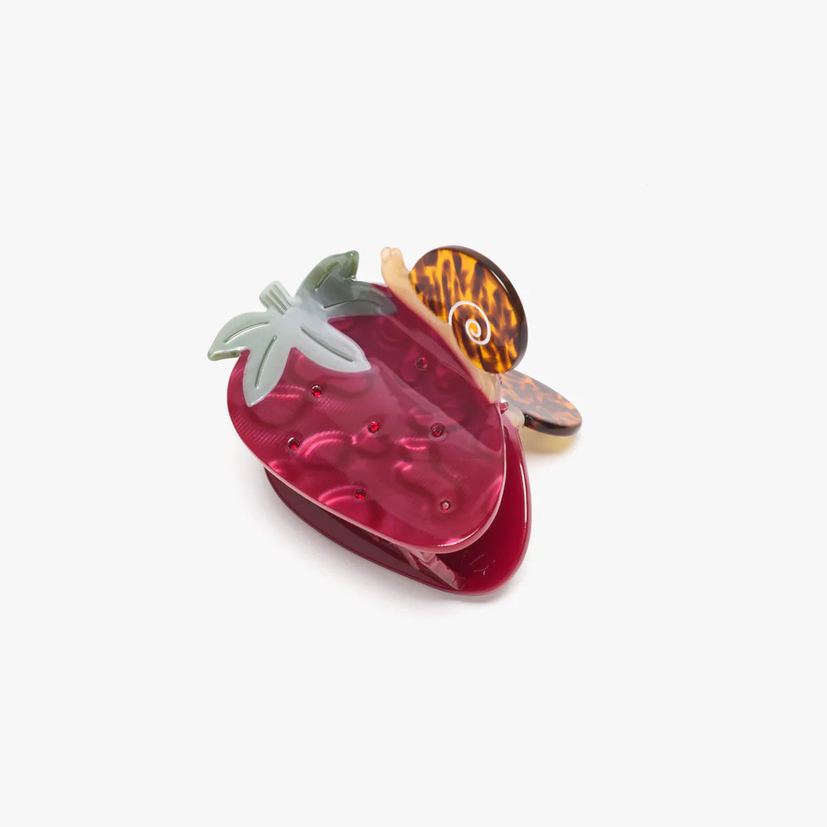 Winona Irene Strawberry Acetate Hair Claw - Lifestory