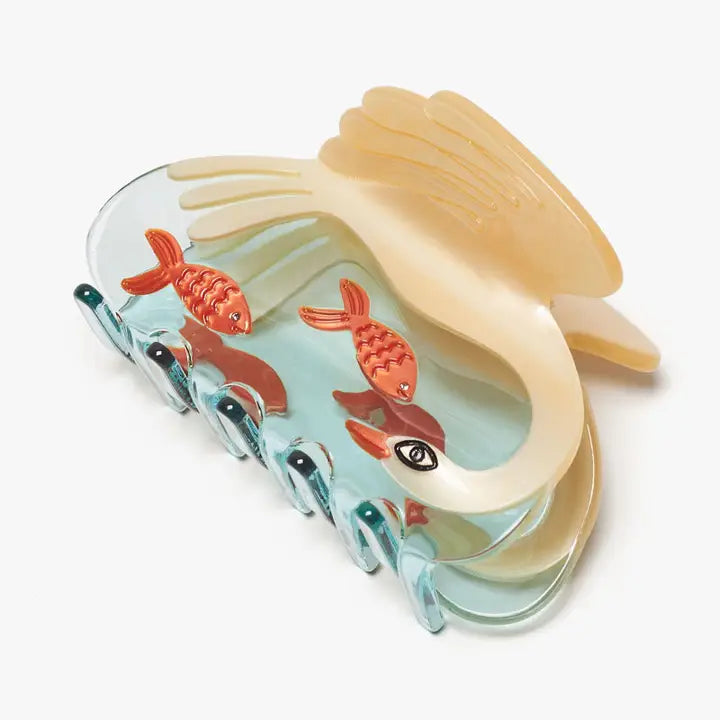 Winona Irene The Swan & Goldfish Acetate Hair Claw