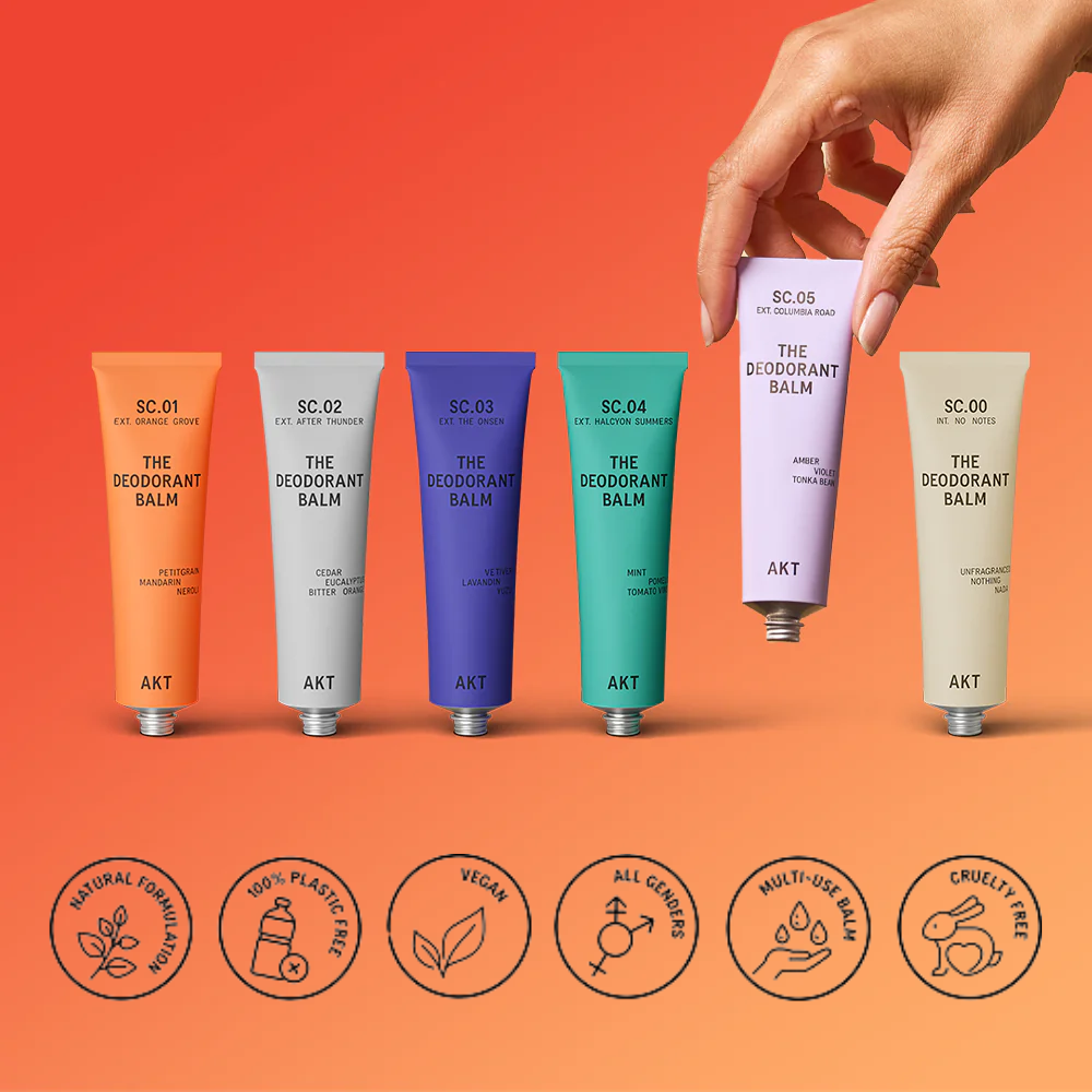 AKT Deodorant Balm SC.05 Columbia Road - Aluminium-Free & Vegan - Lifestory