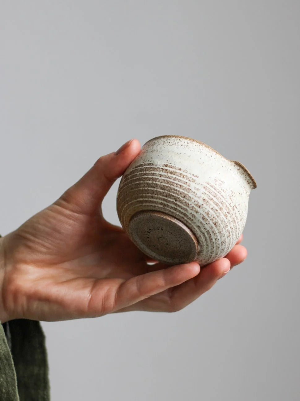 Small Pourer | Textured Dune Glaze | Hand Thrown Stoneware | by Aku Ceramics - Lifestory