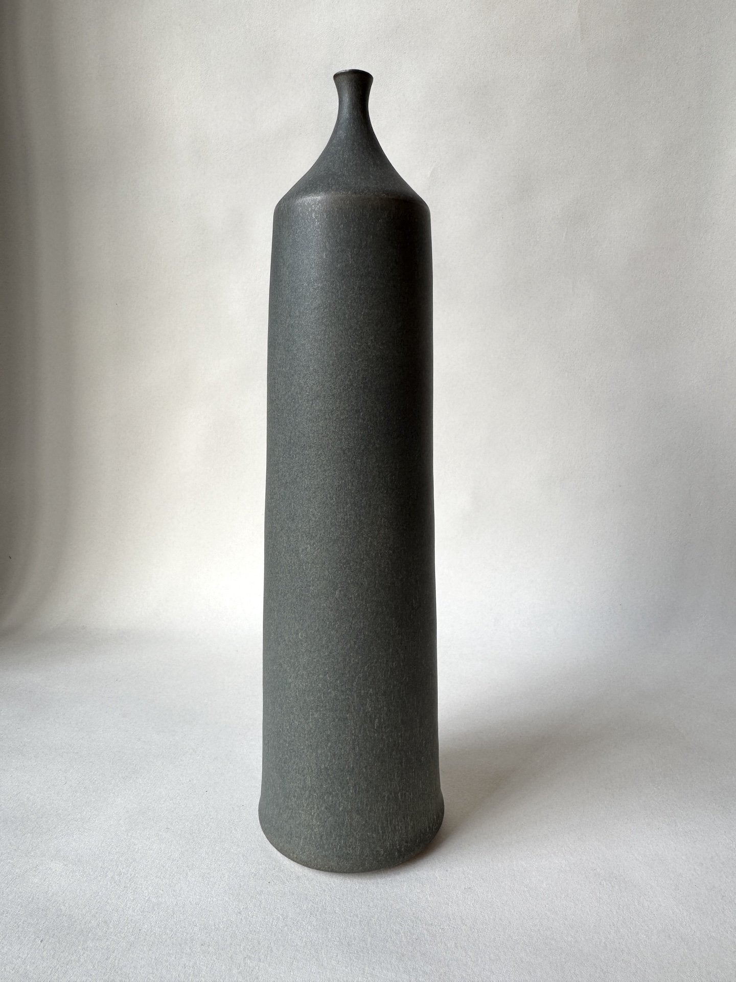 Large Ceramic Bottle No. 10 | Tapered Neck | Moss Green | by Borja Moronta - Lifestory