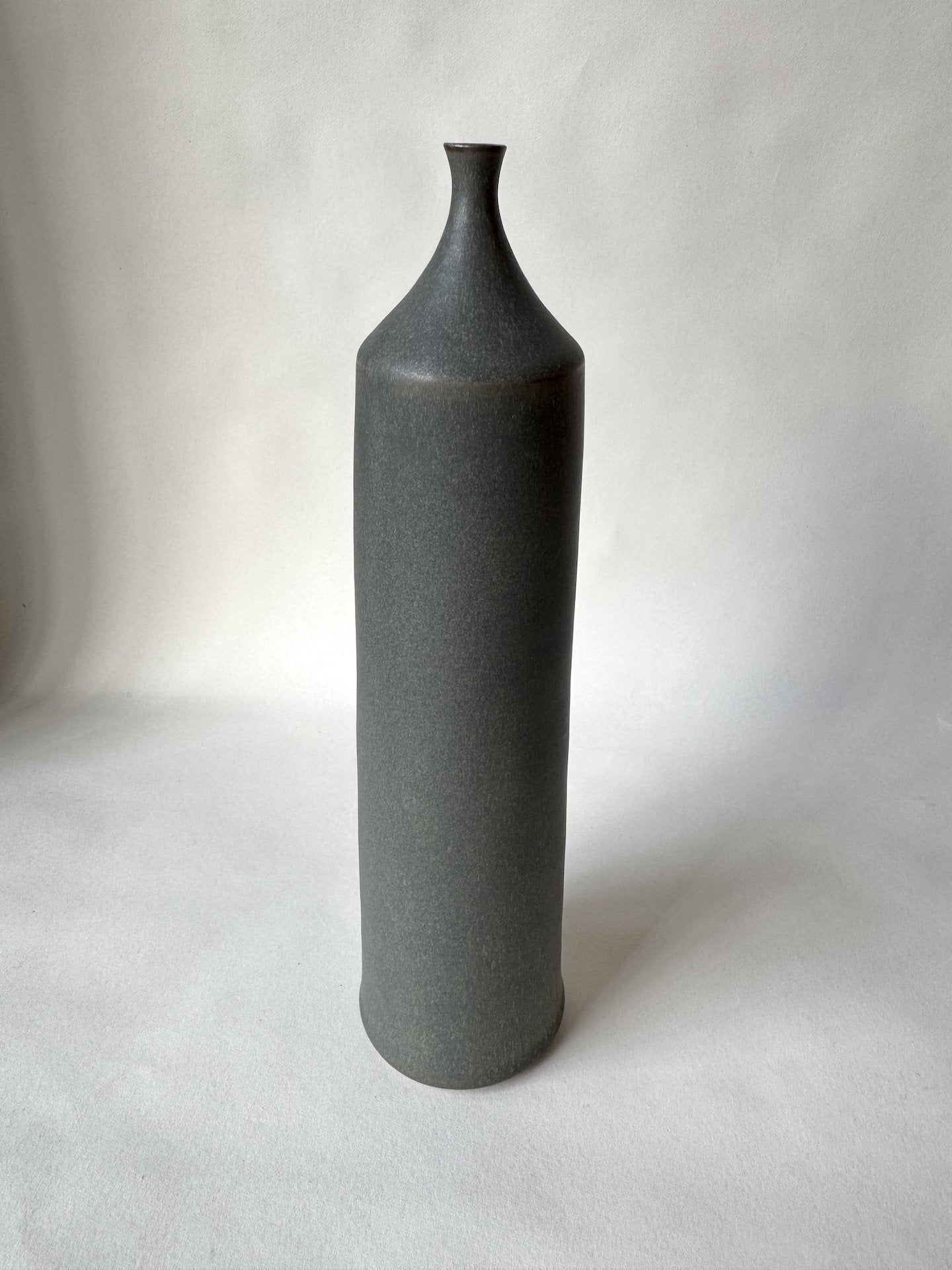 Large Ceramic Bottle No. 10 | Tapered Neck | Moss Green | by Borja Moronta - Lifestory