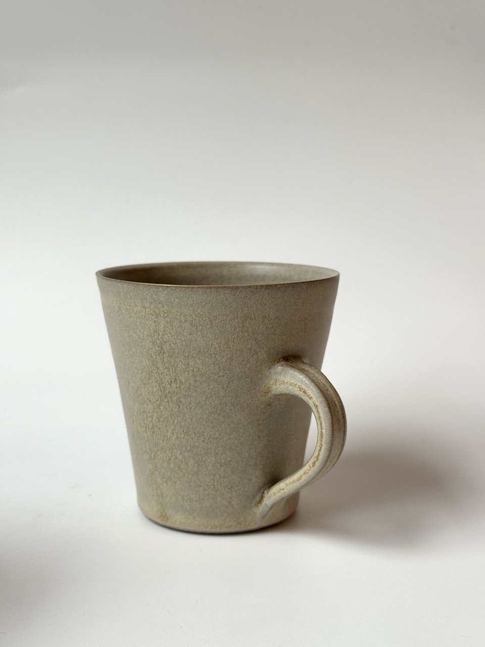 Large Flared Mug with Handle | Cloud White | by Borja Moronta