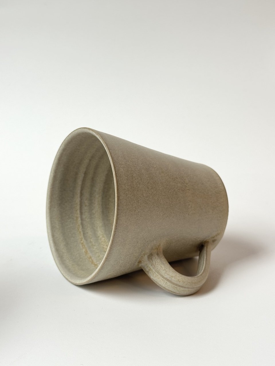 Large Flared Mug with Handle | Cloud White | by Borja Moronta
