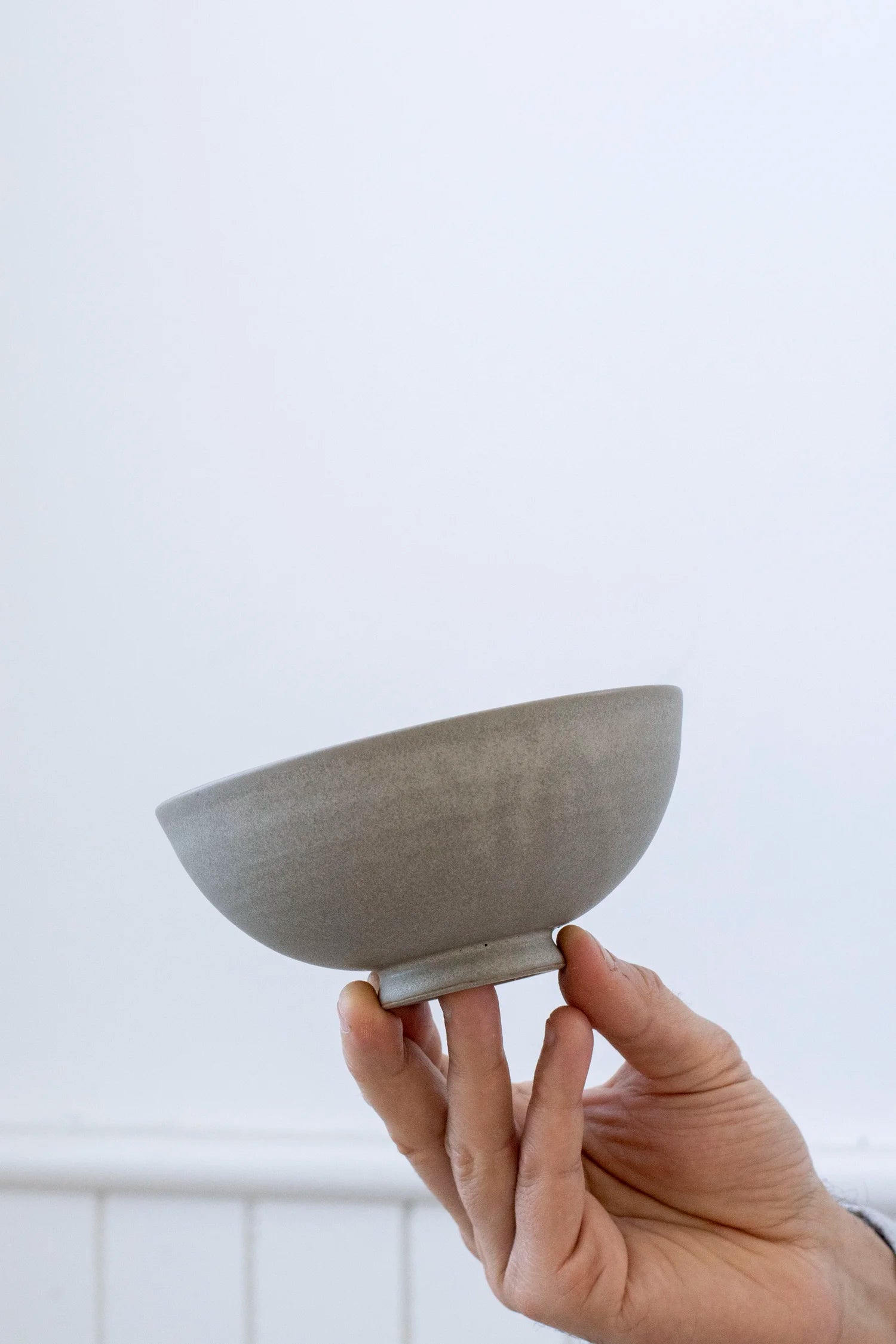 Small Footed Bowl | Feather Grey | by Borja Moronta