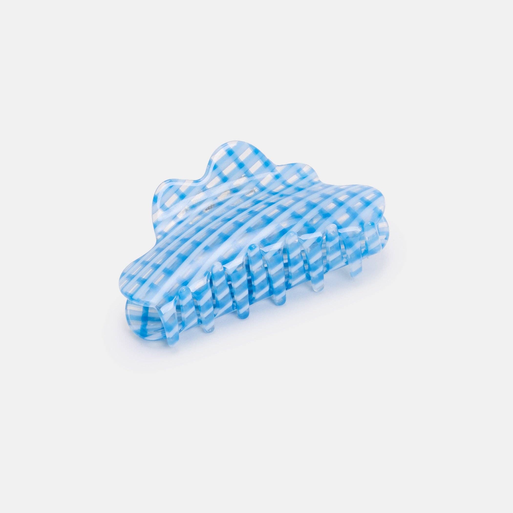CHUNKS Baby Nimbus Hair Claw in Blue Lattice