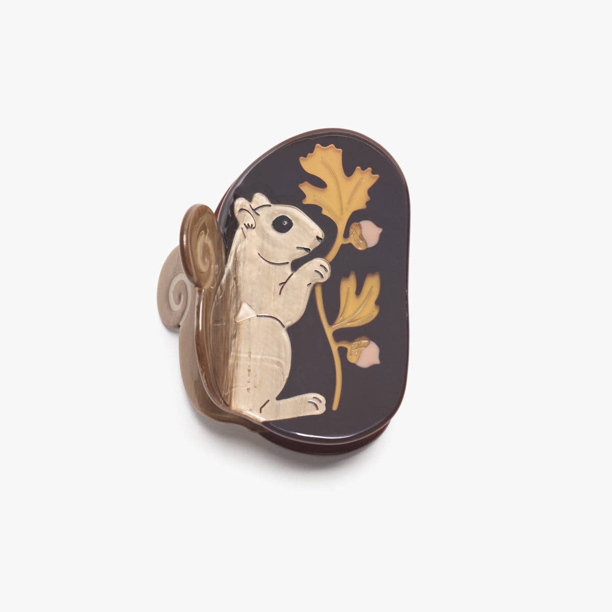 Winona Irene Oak Squirrel Acetate Hair Claw - Lifestory