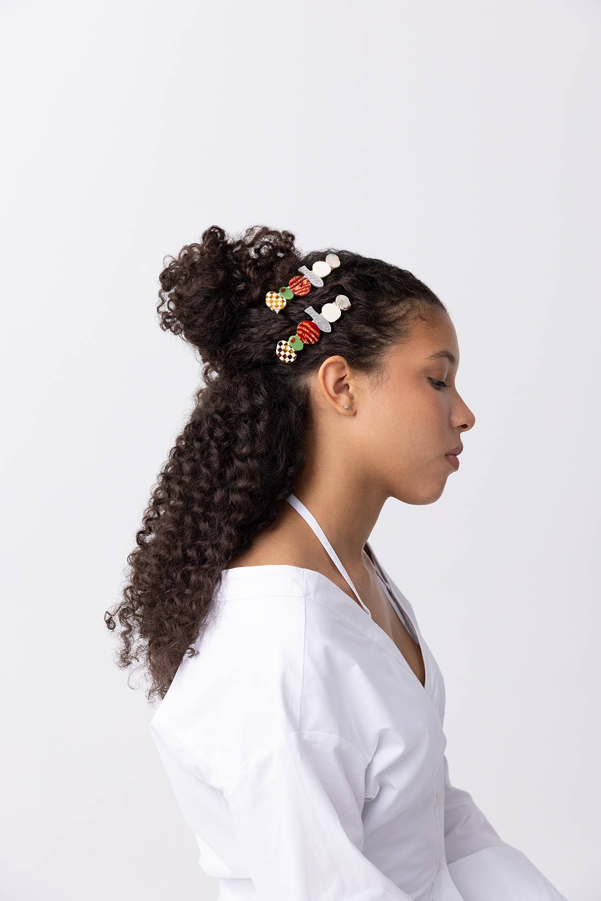Winona Irene Hors D’oeuvre Appetiser Alligator Hair Clip - Lifestory