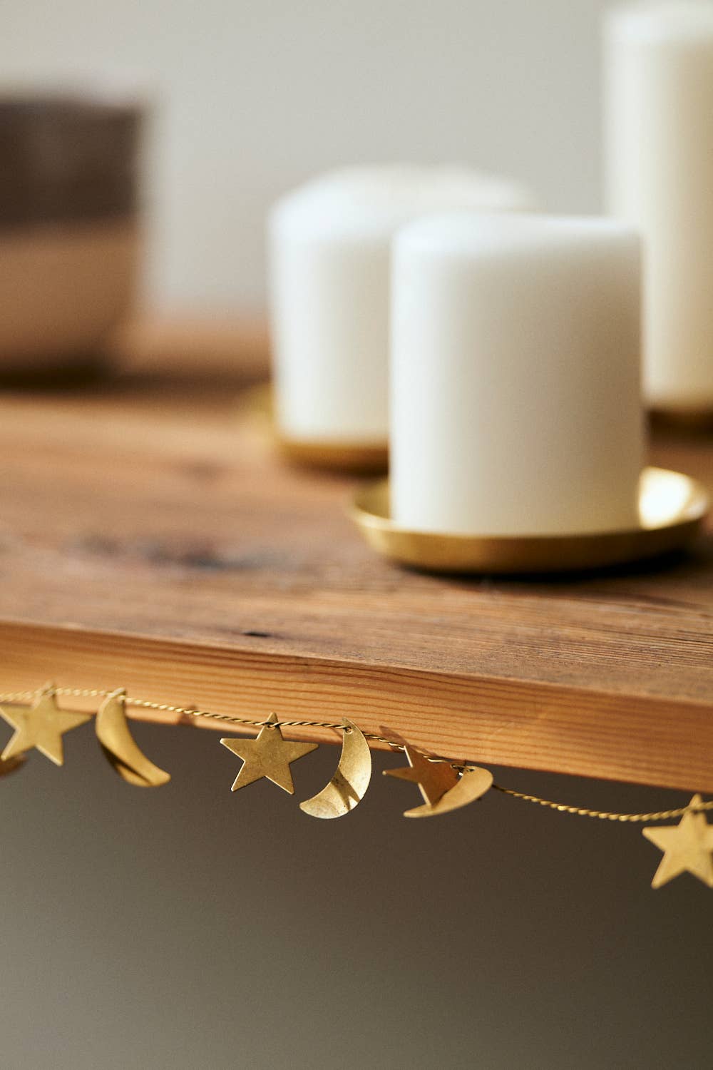Fog Linen Work Brass Garland Stars & Moons (91cm) - Lifestory