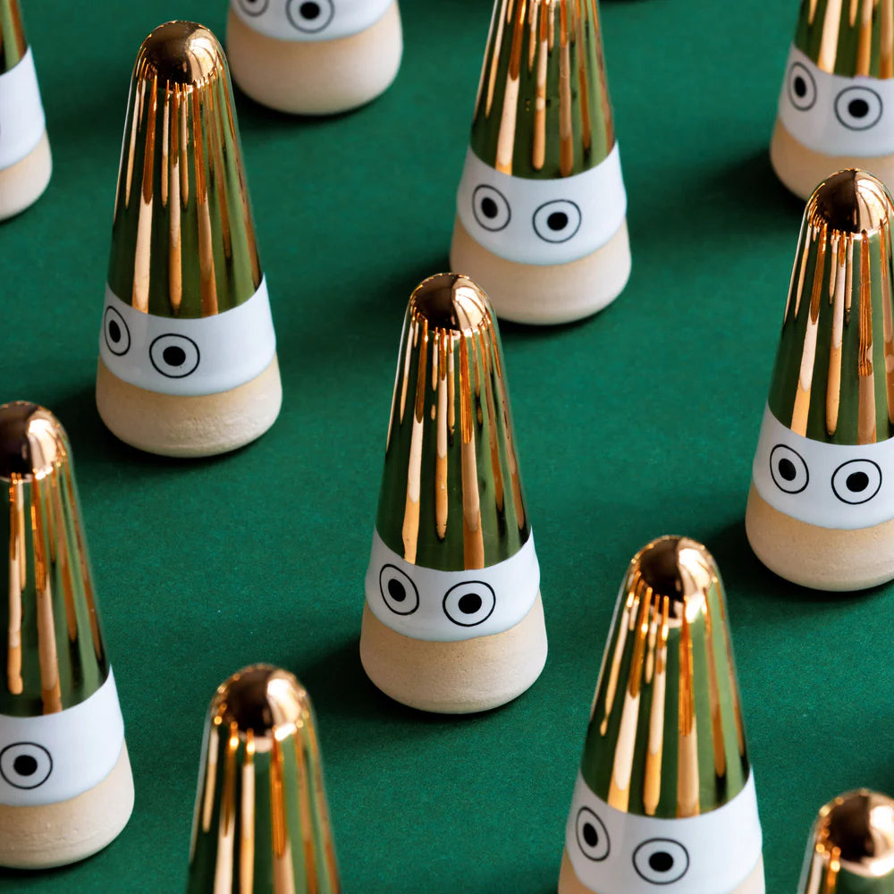 ‘Nisse' Christmas Ghost in 14k Gold Lustre | 2024 Limited Edition by Studio Arhoj - Lifestory