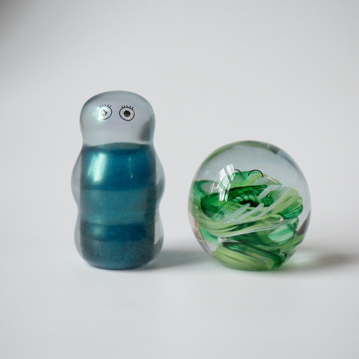Studio Arhoj Crystal Blob | Cloudy Blue | handblown glass figurine