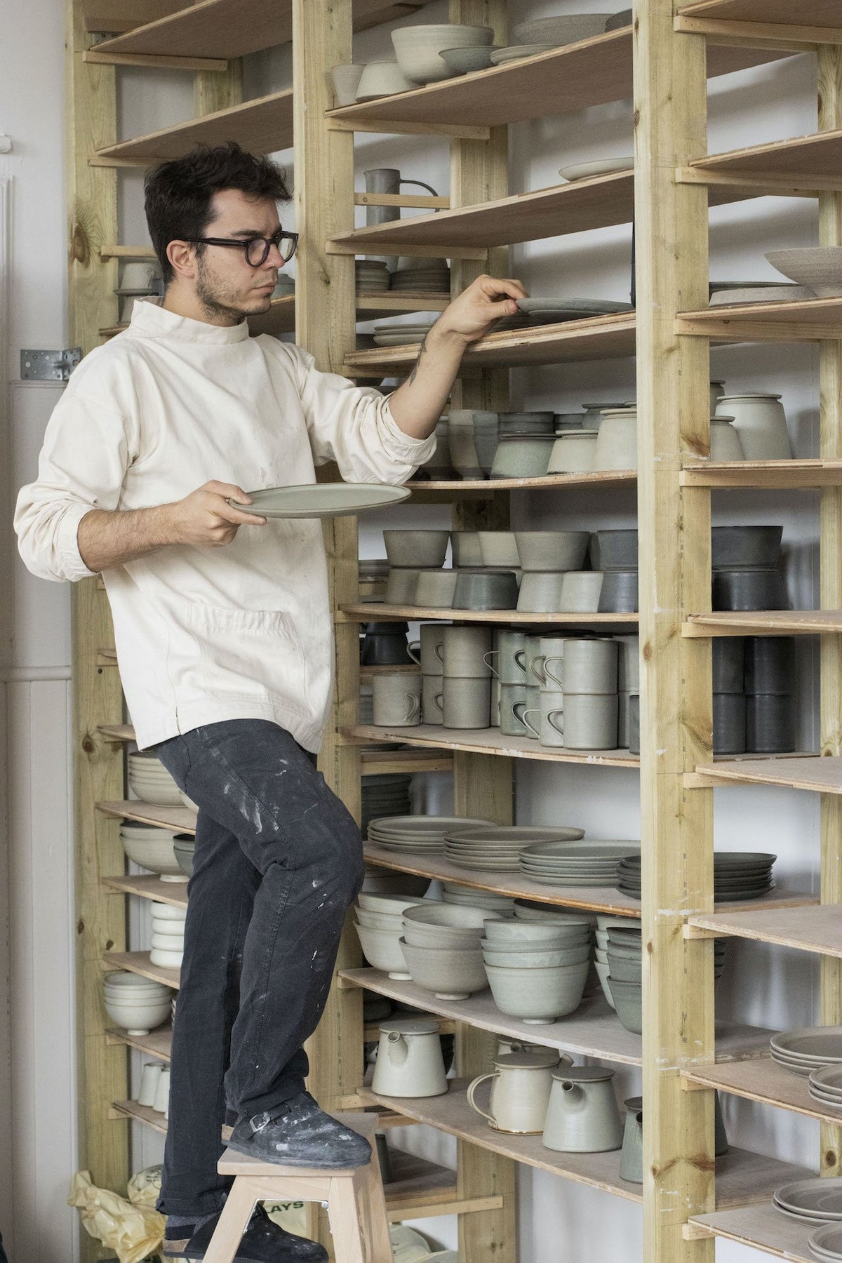 Large Flared Mug with Handle | Nightshade Blue | by Borja Moronta - Lifestory - Borja Moronta
