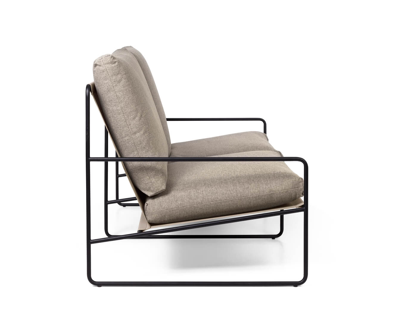 Desert 2-Seater Dolce | Black & Dark Sand | by ferm Living - Lifestory - ferm LIVING