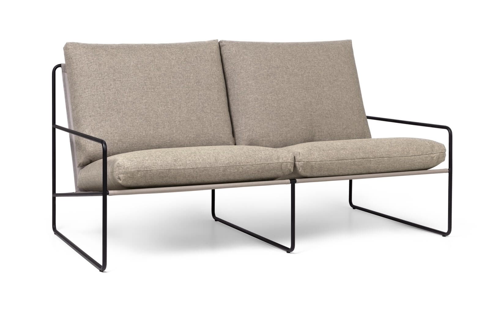 Desert 2-Seater Dolce | Black & Dark Sand | by ferm Living - Lifestory - ferm LIVING