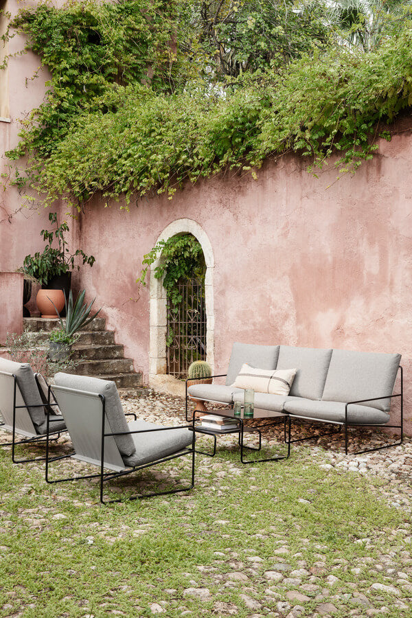 Desert 3-Seater Dolce Sofa | Black & Dark Sand | by ferm Living - Lifestory - ferm LIVING