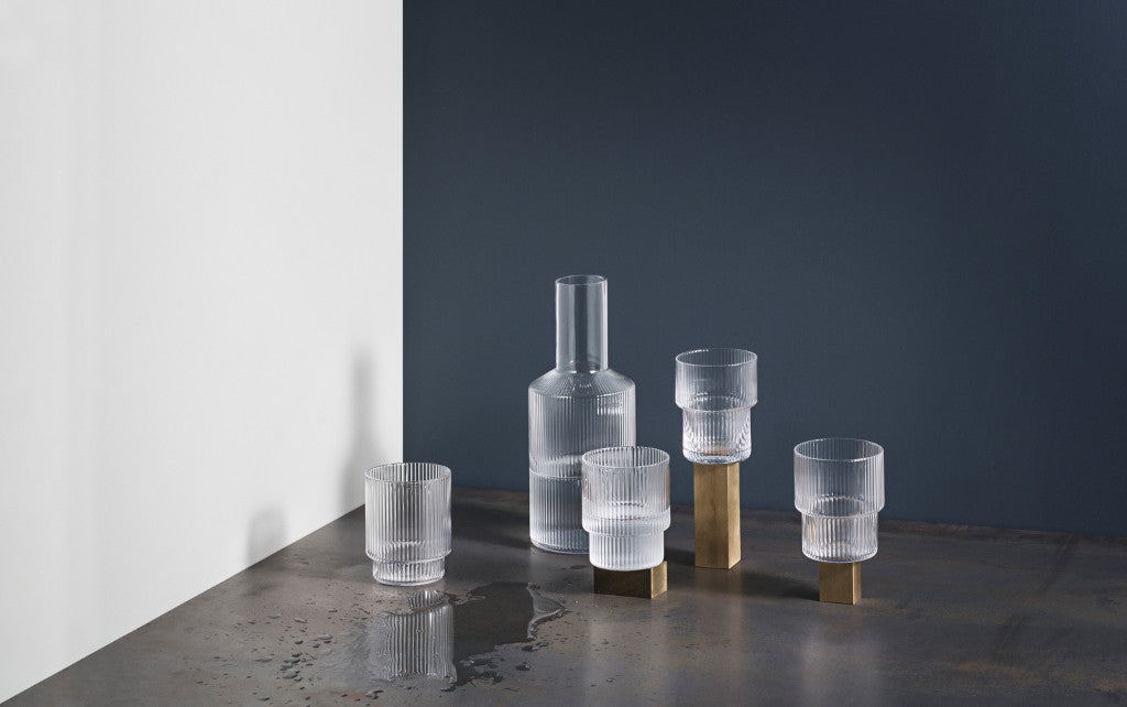 Ripple wine glass | Clear | Set of 2 - Lifestory