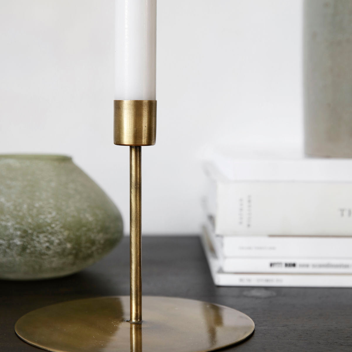 Candle Holder | Low | Anit | Antique Brass | by House Doctor - Lifestory - House Doctor