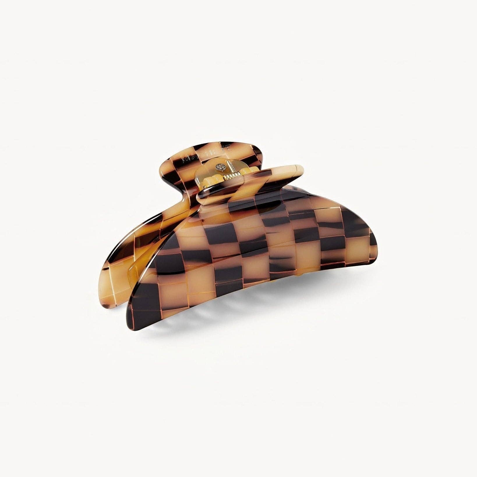 MACHETE Midi Heirloom Claw in Blonde Checker Acetate - Lifestory