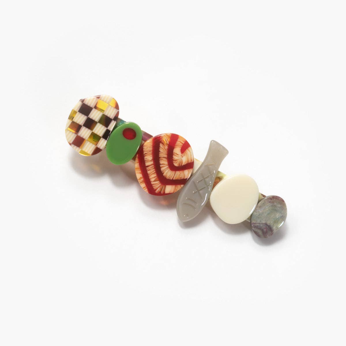 Winona Irene Hors D’oeuvre Appetiser Alligator Hair Clip - Lifestory